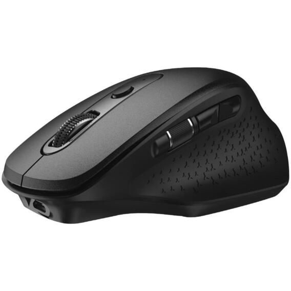 Ergonomic wireless mouse in black